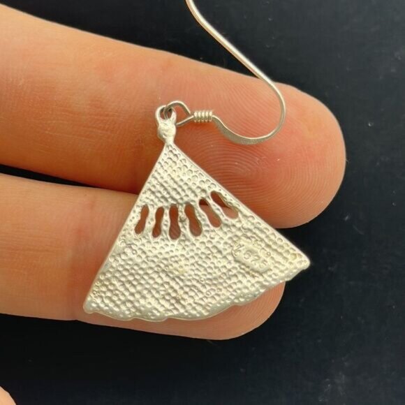 Sterling silver earrings 925 - Picture 3 of 3